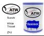 Preview: Suzuki, White Tricoat, ZHJ: 500ml Lackdose, von ATW Autoteile West.